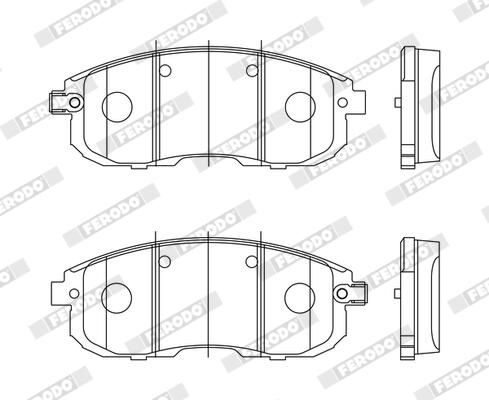 FERODO FDB4148 Brake Pad Set, disc brake