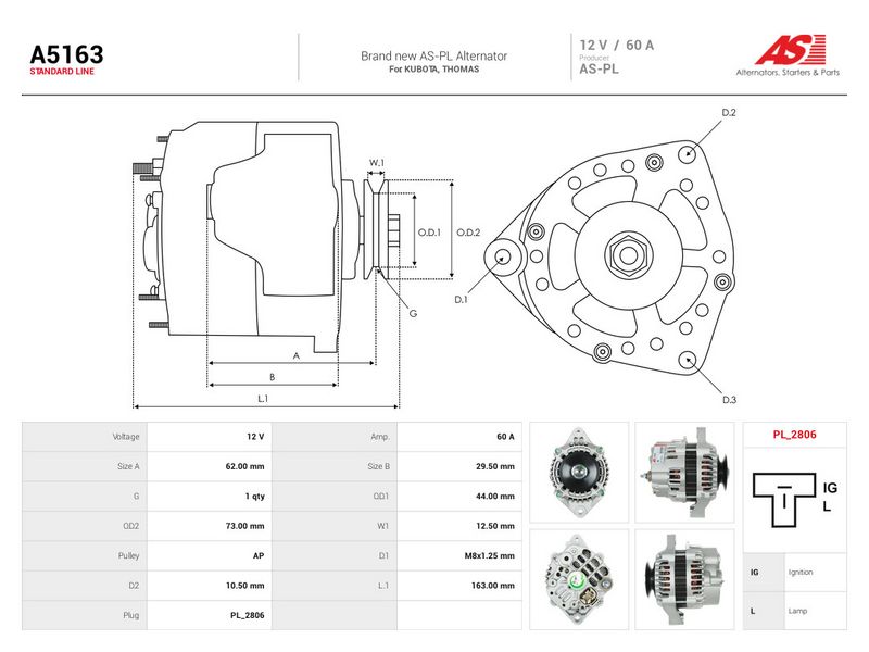 Generaator, AS-PL A5163