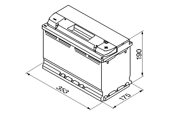 BOSCH 0 092 S50 130 Starter Battery