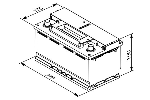 BOSCH 0 092 S4E 081 Starter Battery