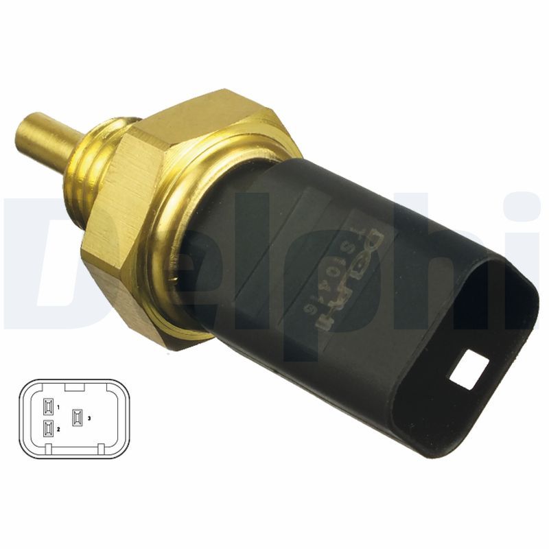 DELPHI RENAULT датчик температури води Duster,Logan,Clio,Kangoo,Laguna,Masre II,Megane,Trafic II,Opel,Nissan 1.0/2.8DTI/