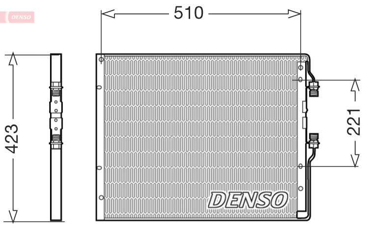 DENSO kondenzátor, klíma DCN12101