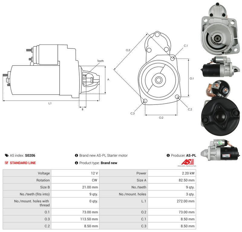 Starter, AS-PL S0206