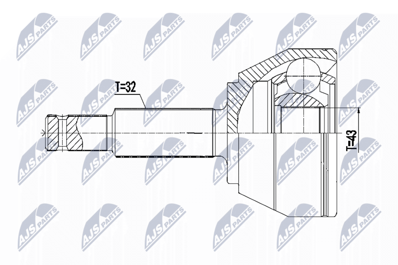NTY NPZ-NS-095 - Joint Kit, drive shaft