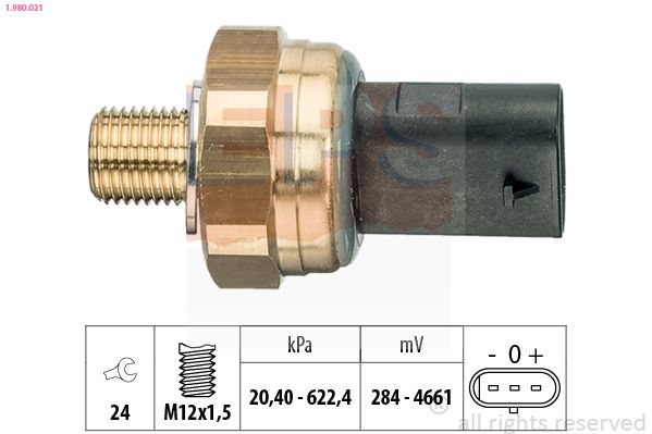 Sensor, presión de aceite