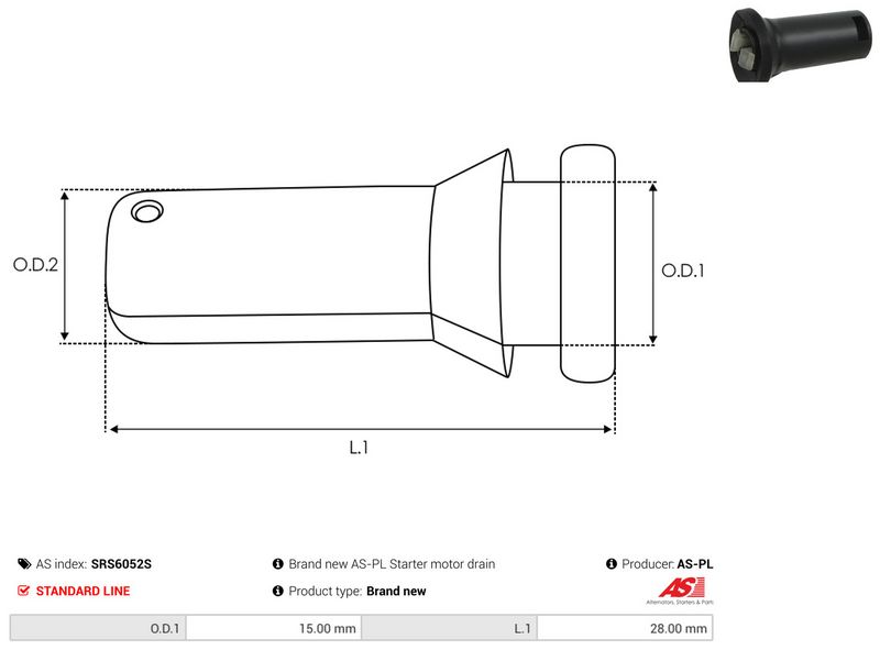 AS-PL SRS6052S Repair Kit, starter