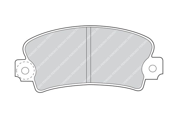 FERODO fékbetétkészlet, tárcsafék FDB72