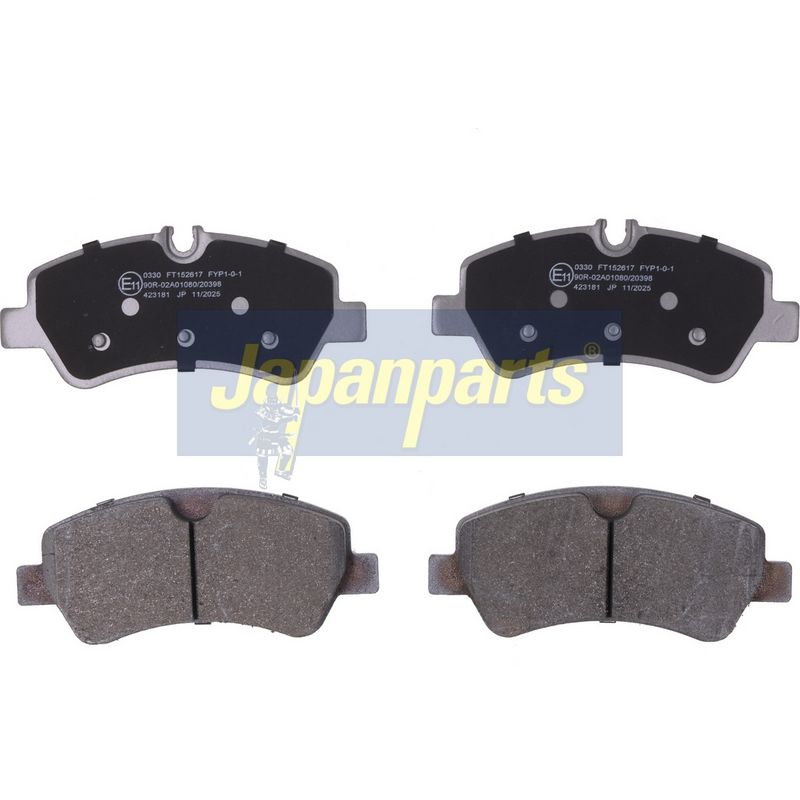 JAPANPARTS Stabdžių trinkelių rinkinys, diskinis stabdys