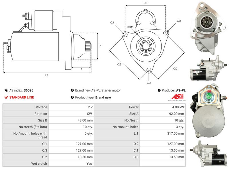 AS-PL S6095 Starter