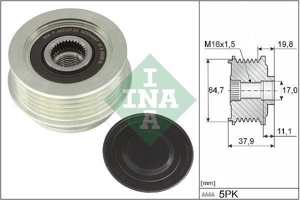 Schaeffler INA generátor szabadonfutó 535 0370 10