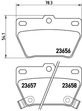 Гальмівні колодки дискові BREMBO P83057 на DR DR 5