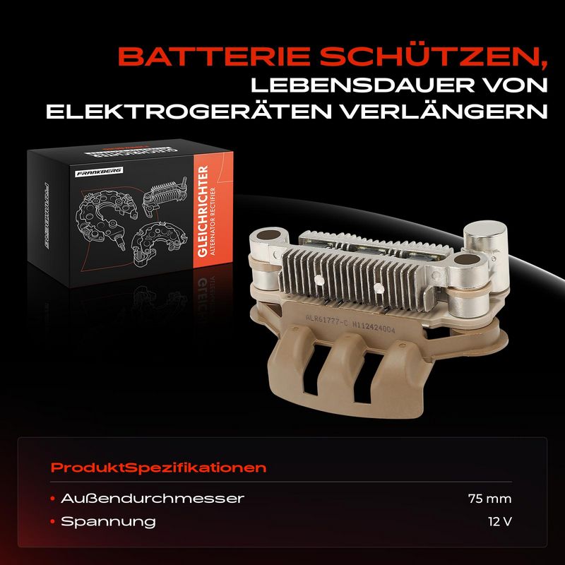 Frankberg 5481FB0061647 Rectifier, alternator