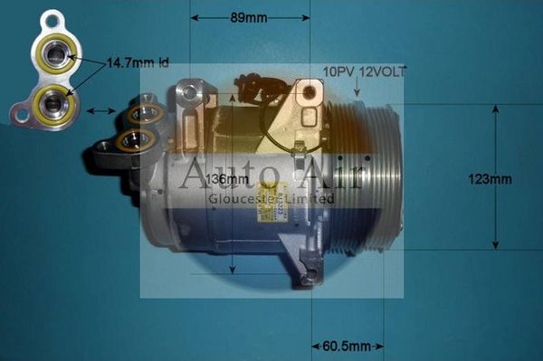 Auto Air Gloucester 14-1000 Compressor, air conditioning
