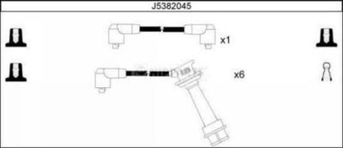 NIPPARTS gyújtókábelkészlet J5382045