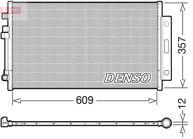 DENSO kondenzátor, klíma DCN09004