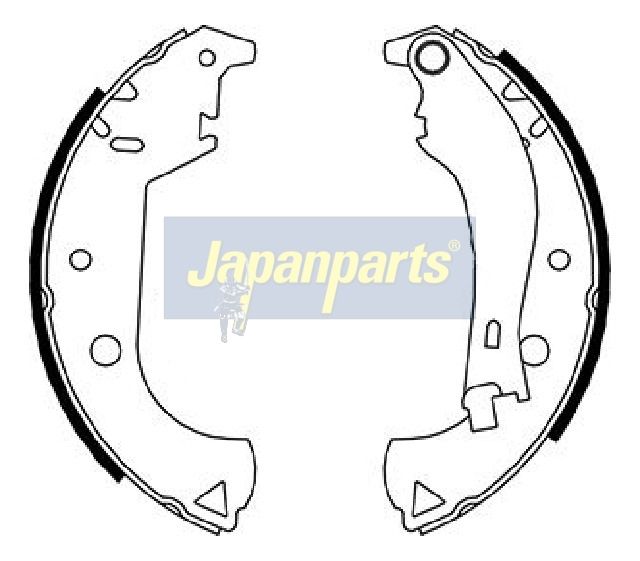 комплект спирачна челюст JAPANPARTS