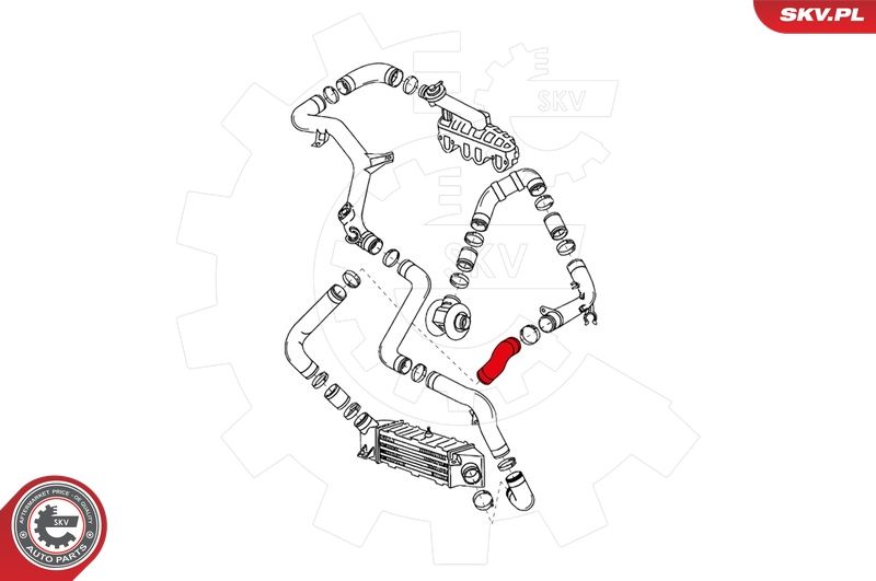 ESEN SKV 24SKV085 Charge Air Hose