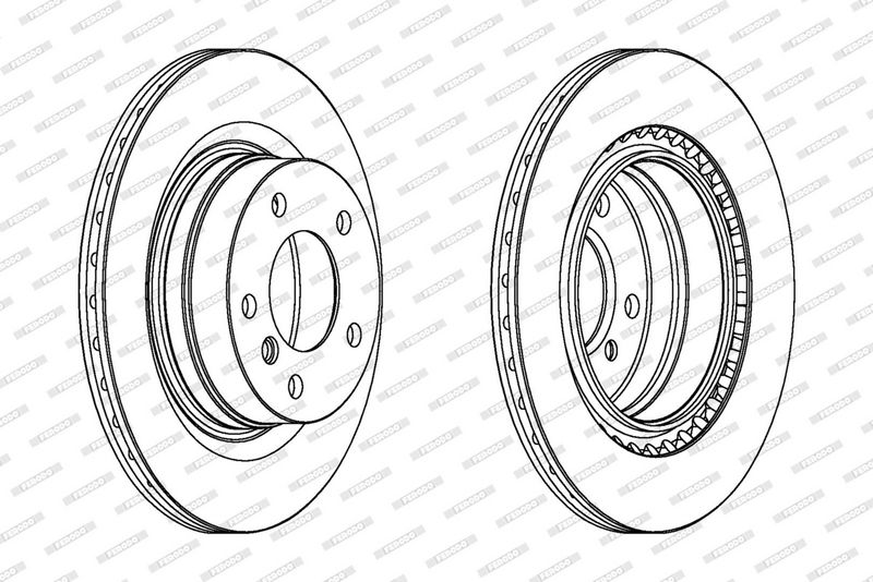 FERODO Disque de frein DDF1549