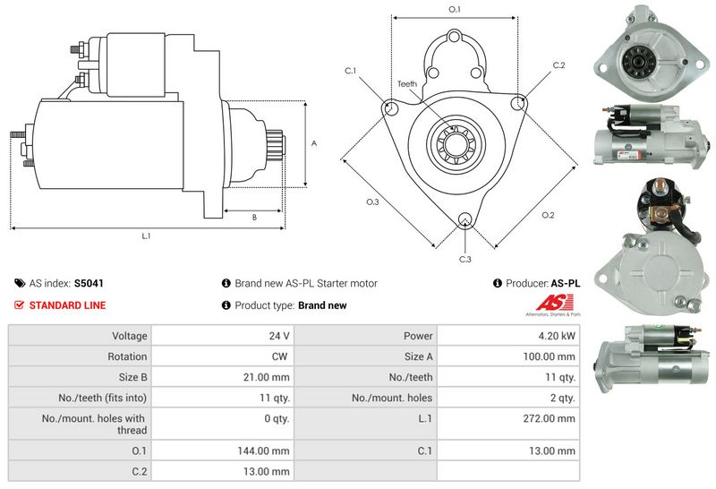 Starter, AS-PL S5041