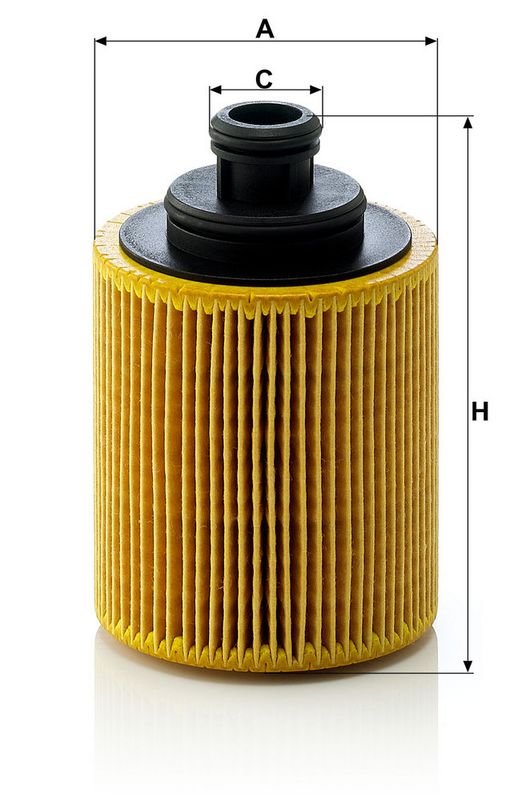 Õlifilter, MANN-FILTER HU 712, 7 x