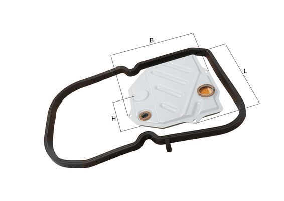 KNECHT HX46D2 - Automatinės pavarų dėžės alyvos filtras