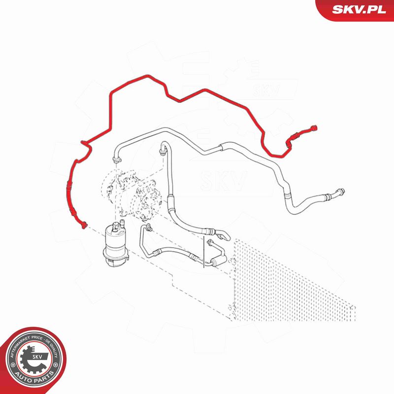 ESEN SKV 54SKV686 High/Low-pressure Line, air conditioning