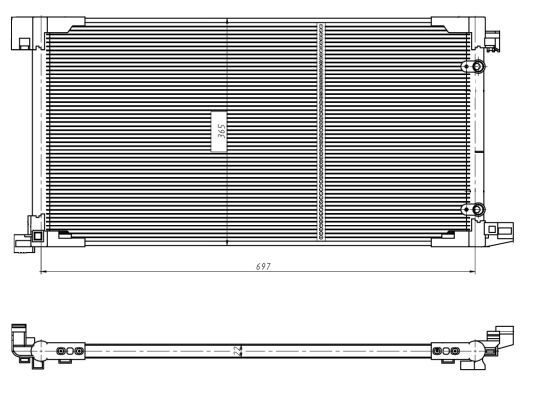 NRF 350449 Condenser, air conditioning