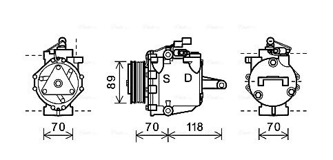 AVA QUALITY COOLING kompresszor, klíma MTAK224