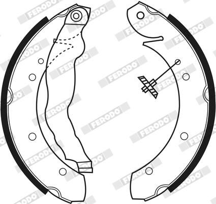 FERODO FSB447 Brake Shoe Set