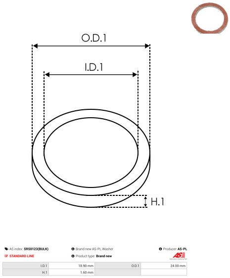 AS-PL SRS0123(BULK) Repair Set, alternator