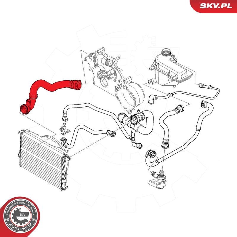 ESEN SKV 54SKV772 Radiator Hose