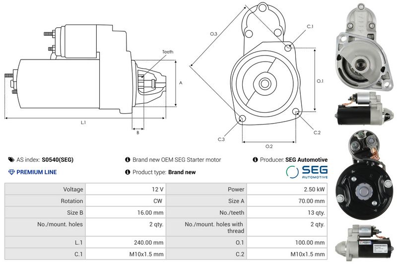 AS-PL S0540(SEG) Starter