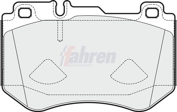 Fahren Brake Pad Set, disc brake FBP3756