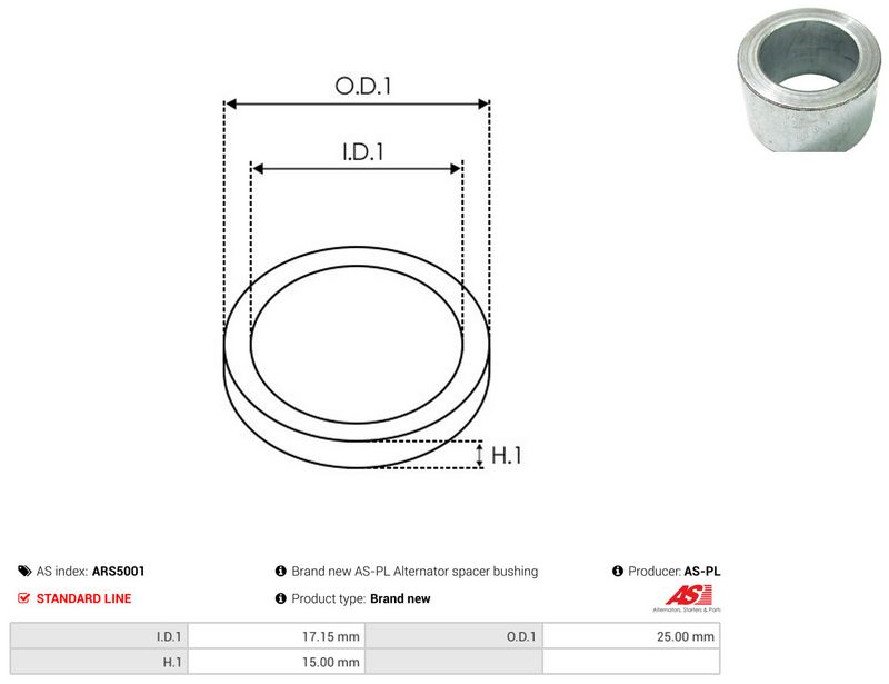 AS-PL ARS5001 Repair Set, alternator