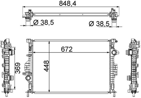 MAHLE hűtő, motorhűtés CR 1748 000S