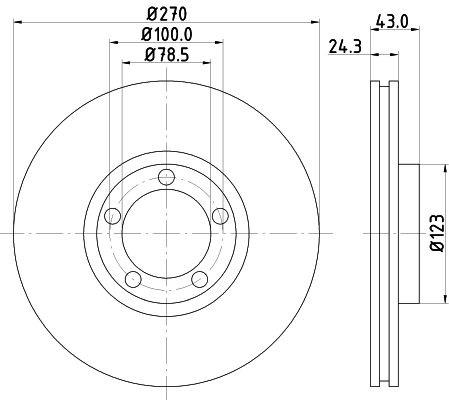 Гальмівний диск, Hella Pagid 8DD355105-641