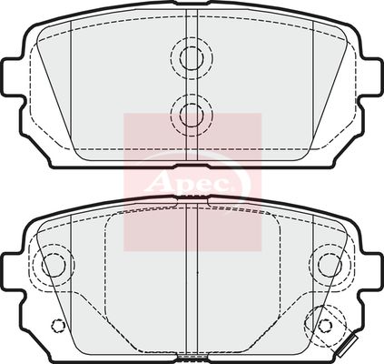 APEC Brake Pad Set, disc brake PAD1618
