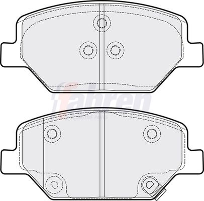 Fahren Brake Pad Set, disc brake FBP3850