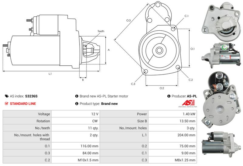 AS-PL S3236S Starter