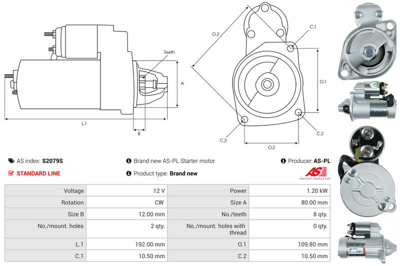 AS-PL S2079S Starter
