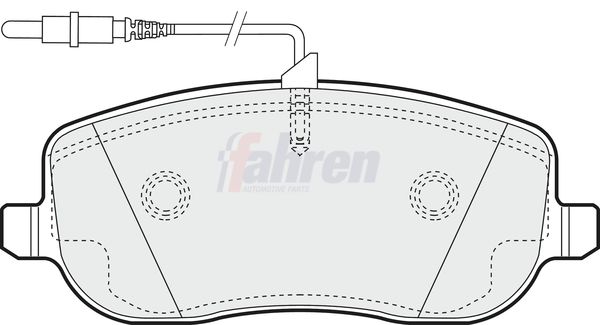 Fahren Brake Pad Set, disc brake FBP3101