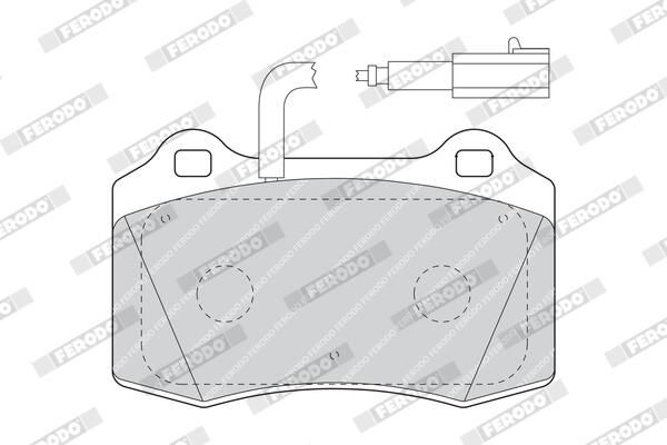 FERODO FDB1508 Brake Pad Set, disc brake
