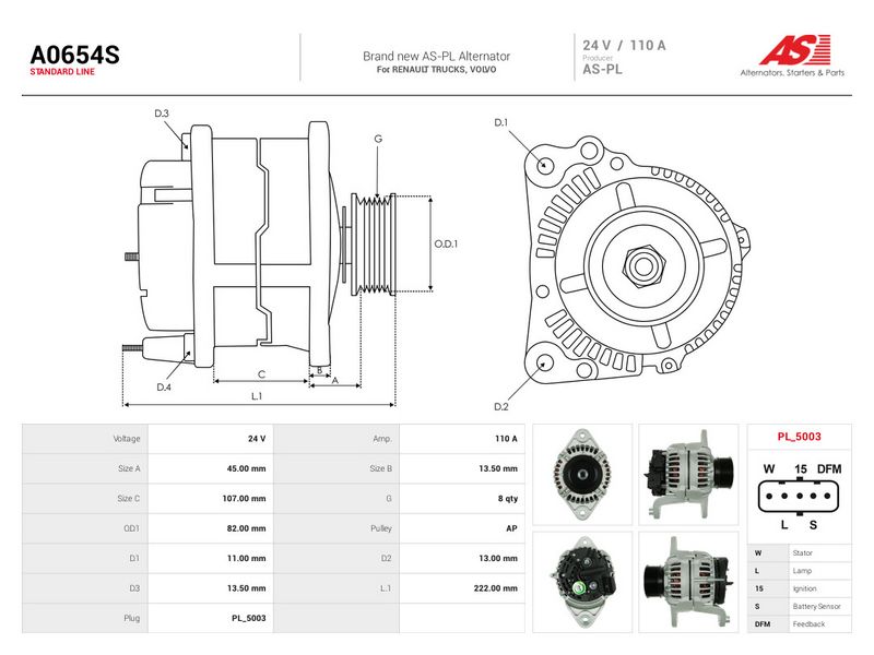 This part match OEM code: 7420842445