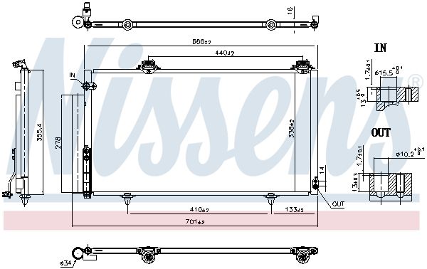 NISSENS 941252 Condenser, air conditioning