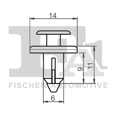 FA1 77-20002.5 Clip, trim/protection strip