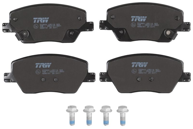 TRW GDB2151 Brake Pad Set, disc brake