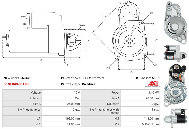 AS-PL S5394S Starter