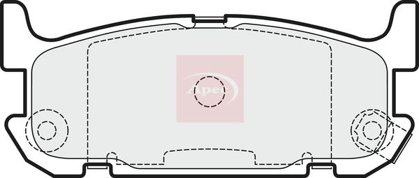 APEC Brake Pad Set, disc brake PAD1513