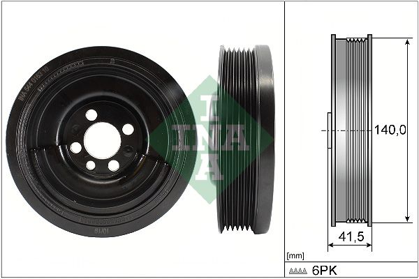 Schaeffler INA Szíjtárcsa, főtengely 544 0163 10