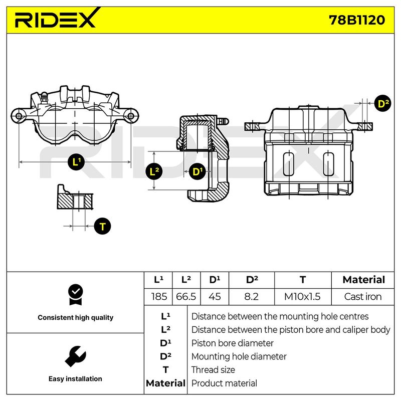 спирачен апарат RIDEX
